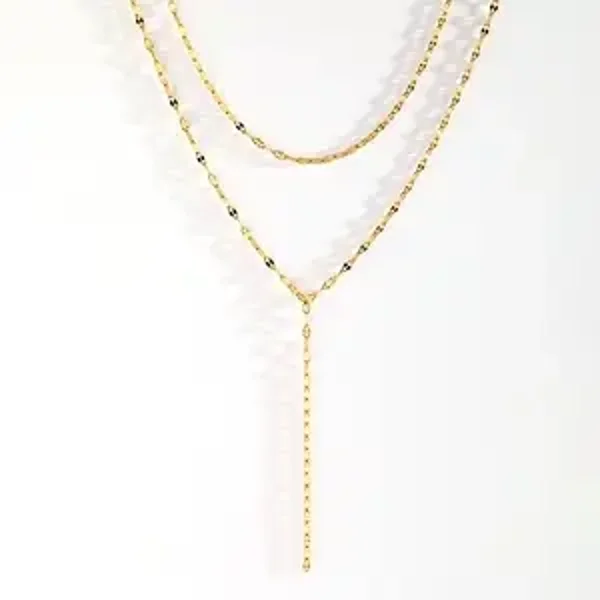 Ketting Dubbellaags Y-Vormig Goud