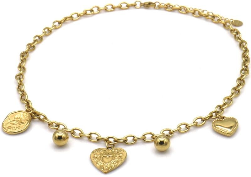 S. Steel Necklace Charms 40-45cm