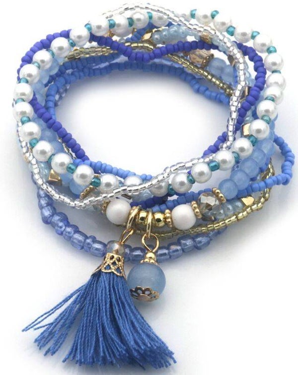 Bracelet Set Glassbeads 4