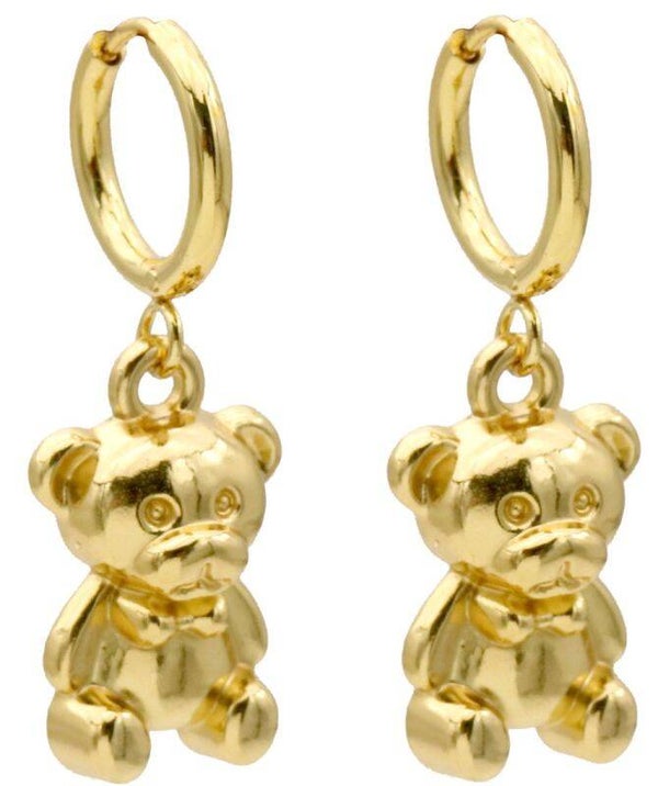 S. Steel Earrings Bear