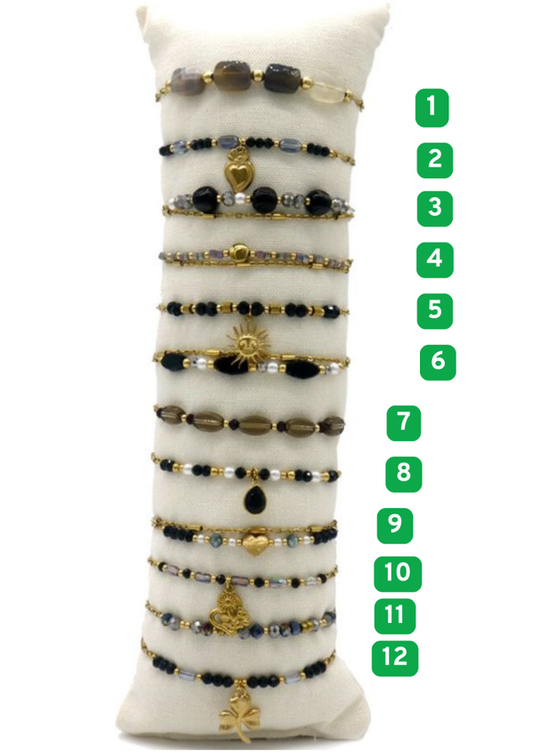 S. Steel Bracelet Black