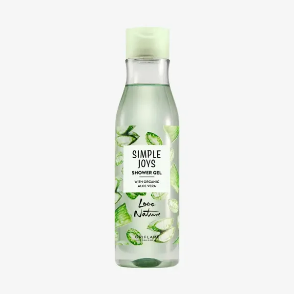Love Nature Simple Joys Shower Gel with Organic Aloe Vera Love Nature