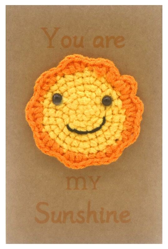 Positive Knitted Gift Card Sun