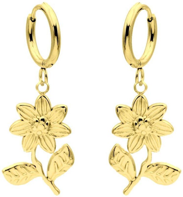S. Steel Earrings Flowers