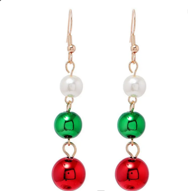 Oorbellen met Kerstballen