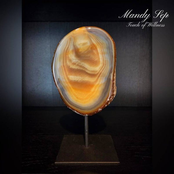 Agaat op Standaard - Glad No2