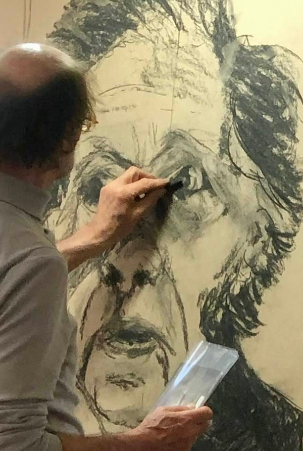 Workshop Portret in houtskool Franeker vrijdag 10 juli