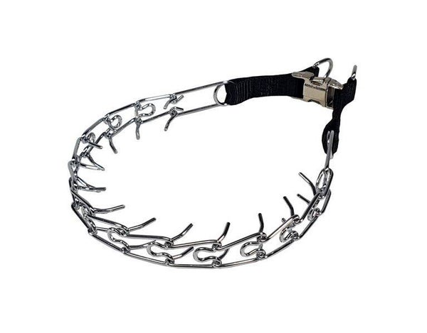Spiked collar with pressure buckle 3.2mm 58cm
