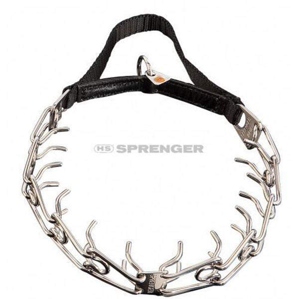 ULTRA-PLUS Training Collar with Center-Plate and Nylon Handle, 3.2 mm, 54 cm / 21"