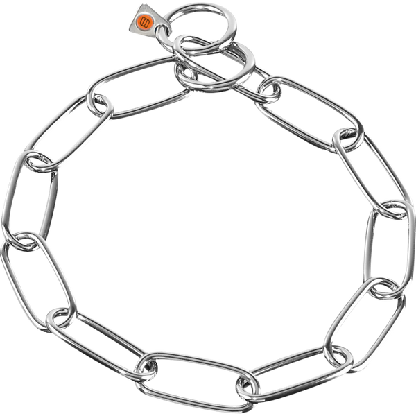 KETTING - LANGE SCHAKELS - ROESTVRIJ STAAL - 4,0MM