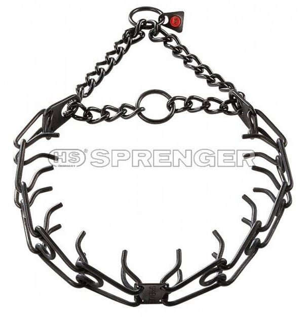ULTRA-PLUS Training Collar with Center-Plate and Assembly Chain - Stainless steel, 2.25 mm, 41 cm / 16"