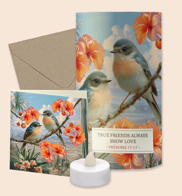Lichtpuntje giftset - 2 birds ENGLISH