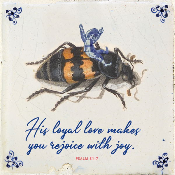 Tegeltje - Beetle - Engels