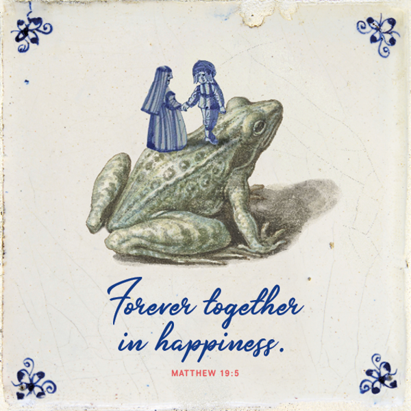 Tegeltje - Frog - Engels