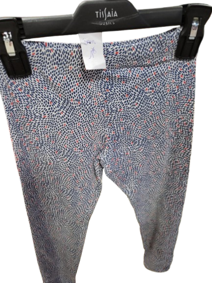 Legging rouge et bleu taille 5 ans