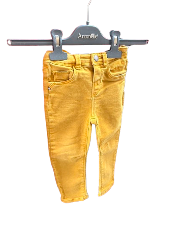 Jean jaune taille 24 mois