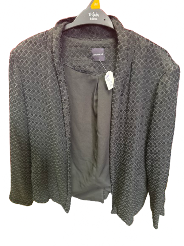 Veste blazer noir à motif taille 38