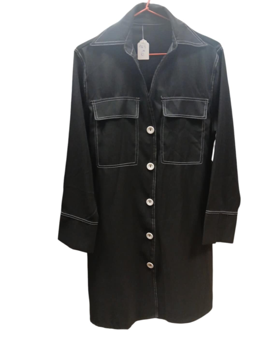 Robe chemise noir et blanche taille S