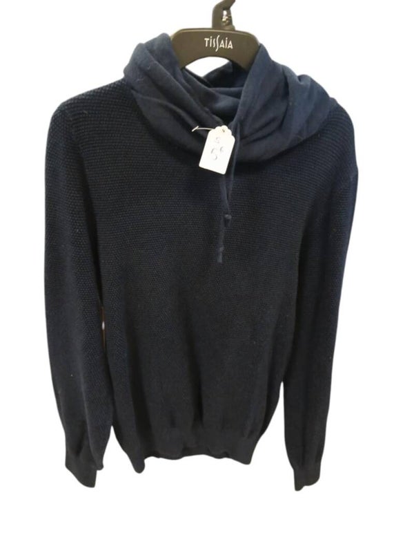 Pull col montant bleu marine taille S