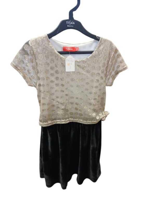 Robe doré et noir taille 6 ans