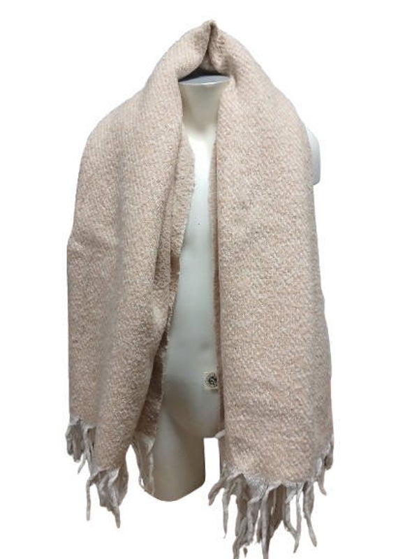 Grosse echarpe beige