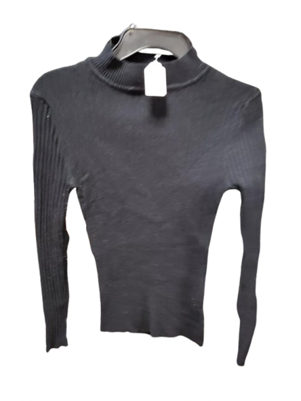 Pull noir col cheminée taille XS