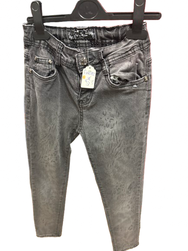 Jeans noir gris taille 10 ans