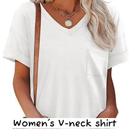Women's V-neck tee