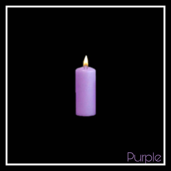 Purple Memorial Candle