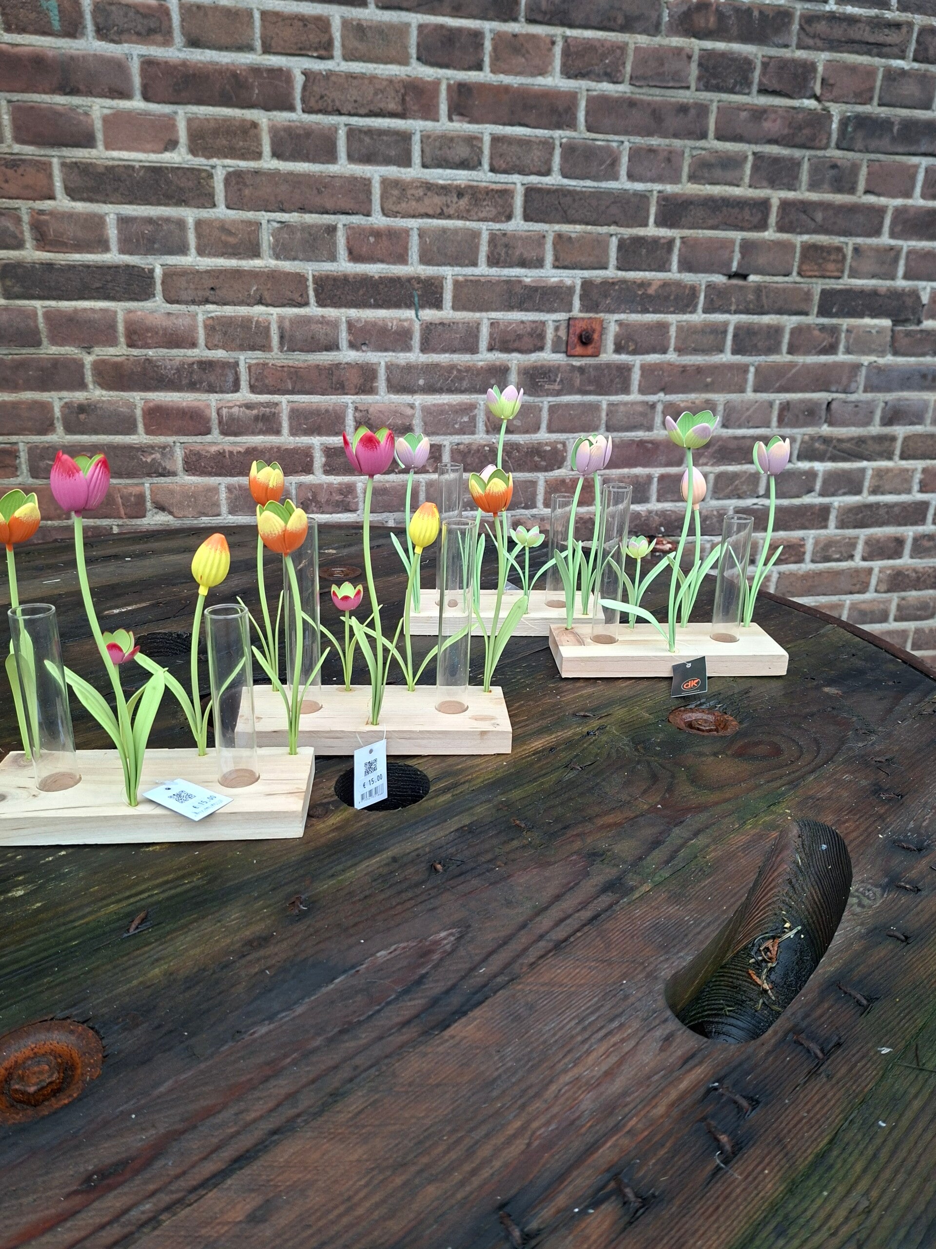 Vaas Tulp metaal 20x8x23