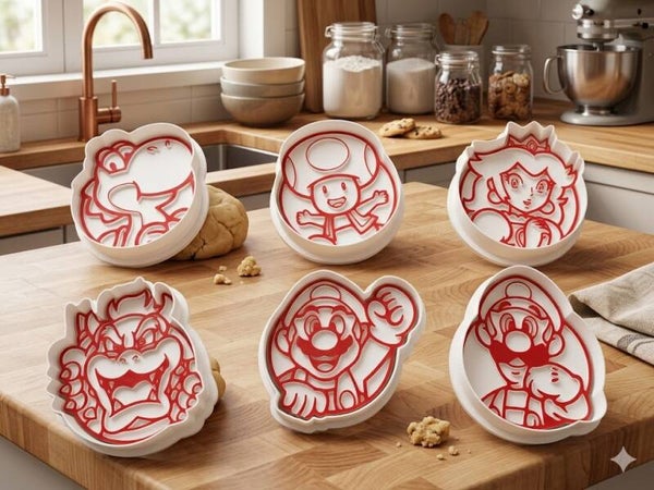 Koekjesvormen Super Mario