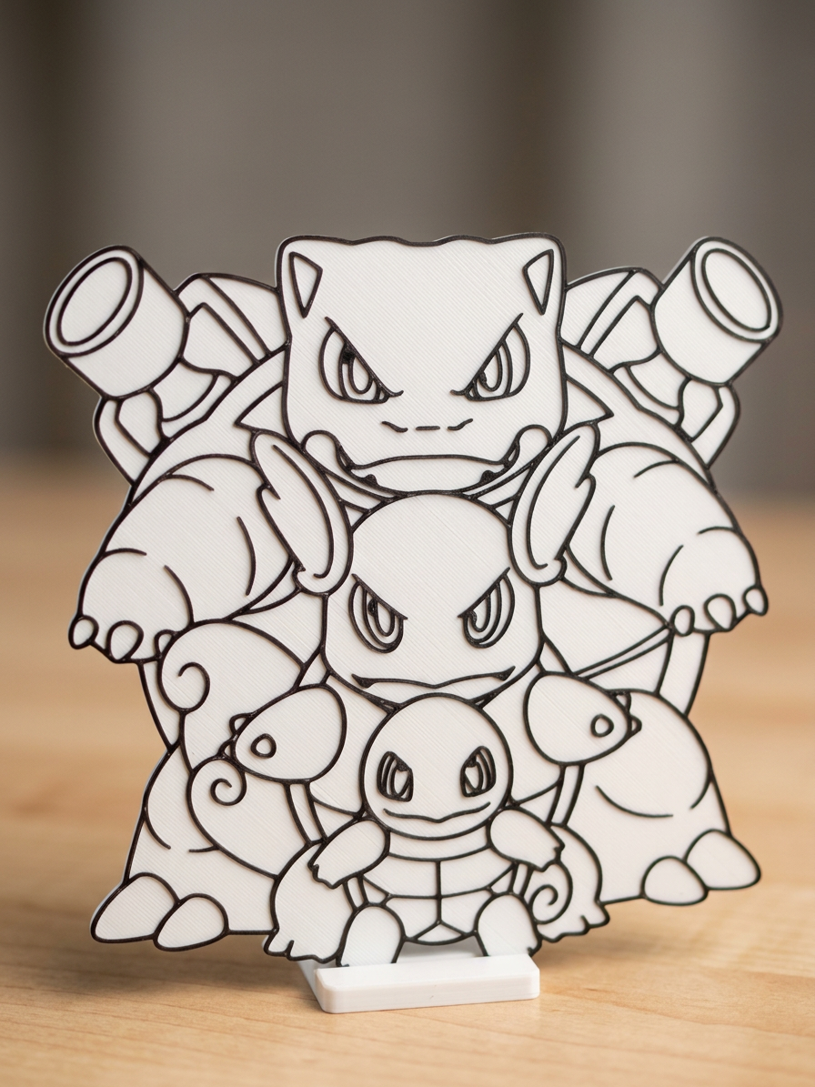 Kleurplaat Squirtle