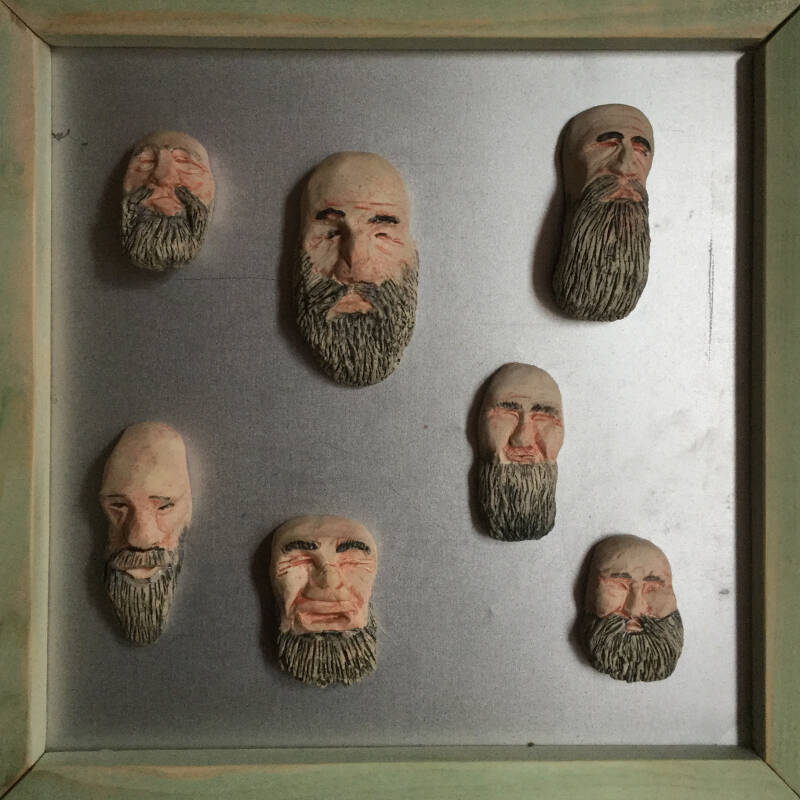 Kale baardmannen (magneetjes)