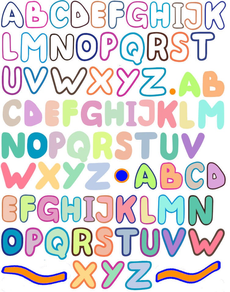 Letters muur Spermalie