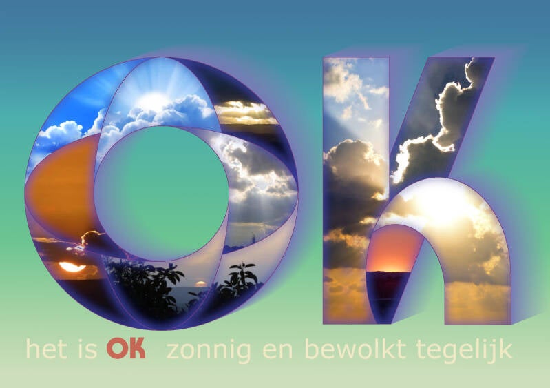 zonnig en bewolkt