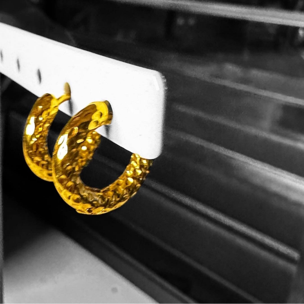 RVS, kleine creolen oorbellen