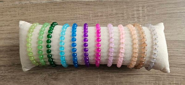 Bracelets perles 6 mm – 20 coloris au choix | MaïPerles