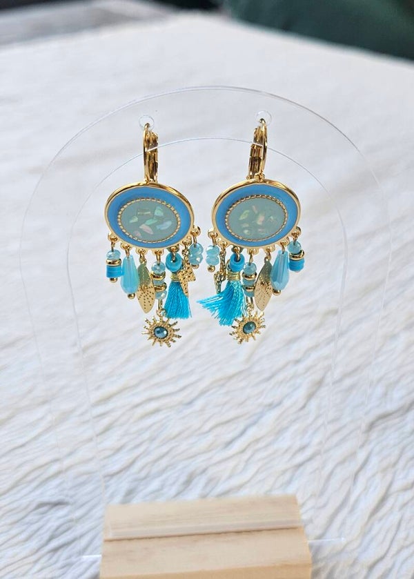 Boucles "Lagon Bohème" 🌊