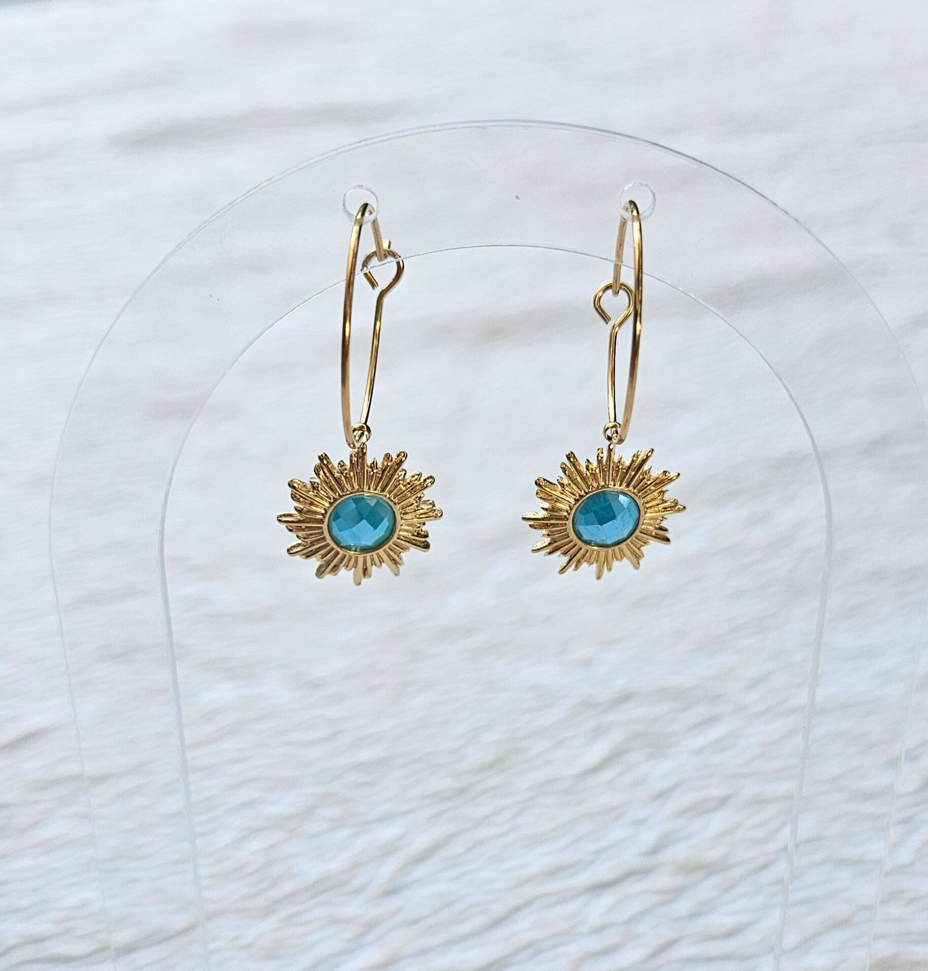 Boucles d'oreilles Soleil Céleste ☀️