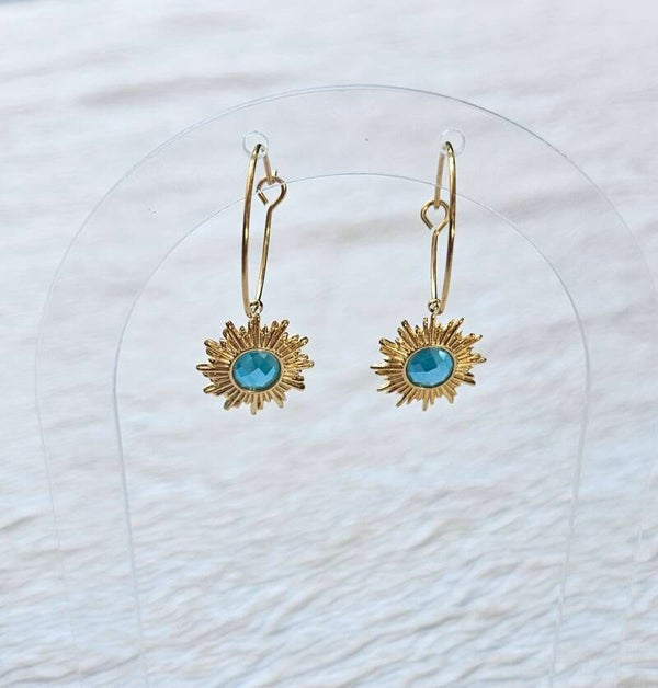 Boucles d'oreilles Soleil Céleste ☀️