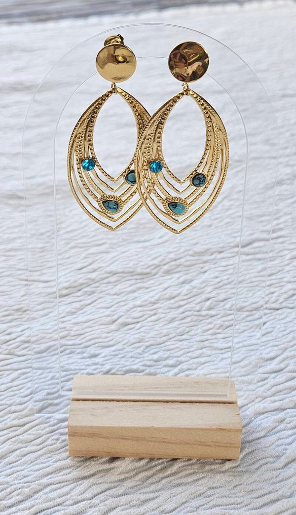 Boucles d'oreilles Goutte d'Azur ✨