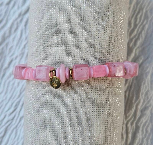 🌸 Bracelet Douceur Rosée