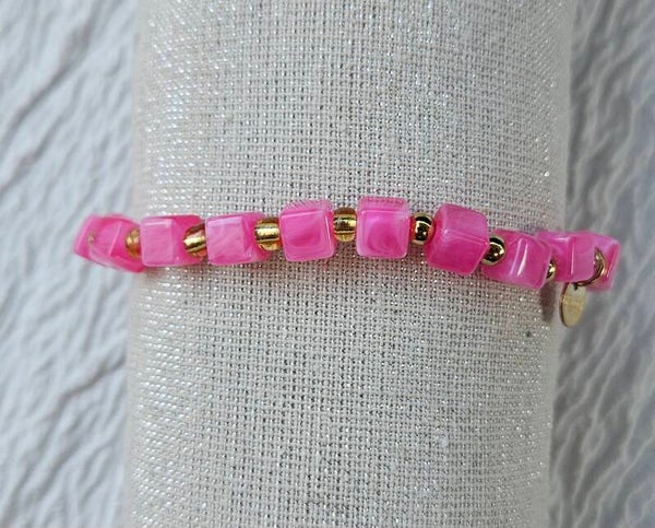 💗 Bracelet Rose Bonbon