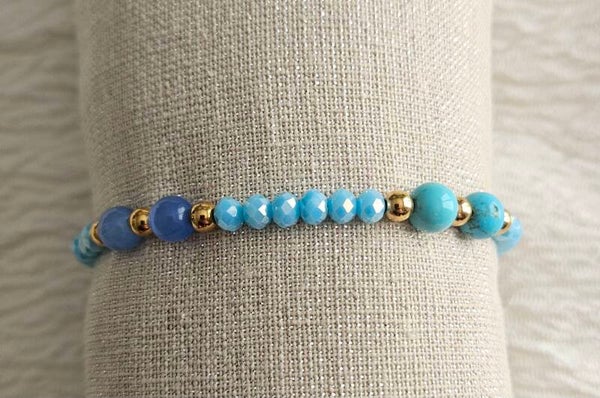 Bracelet Harmonie Bleu Céleste