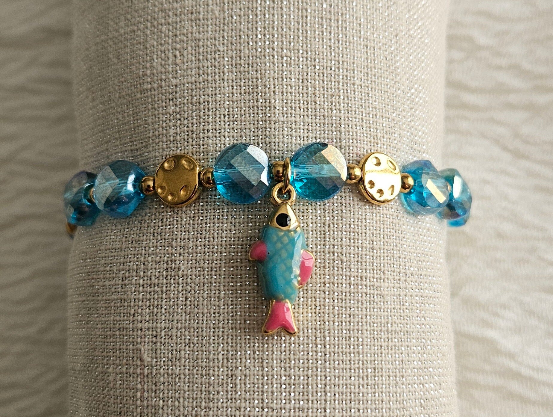 Bracelet Poisson Bleu Océan