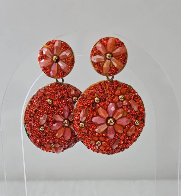 Boucles d'oreilles Fleur de Feu ❤️✨