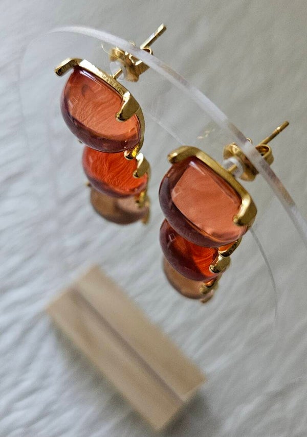 Boucles d'oreilles Ambre