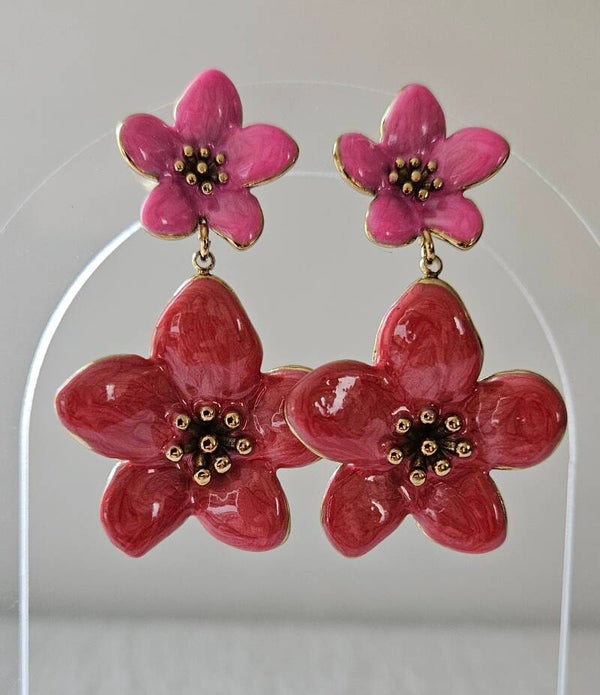 🌺 Boucles d'oreilles Fleur d'Été