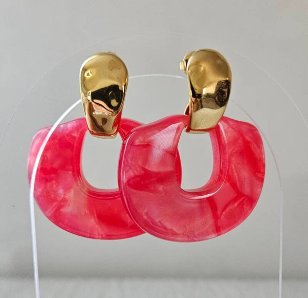 💖 Boucles d'oreilles Éclat Rose