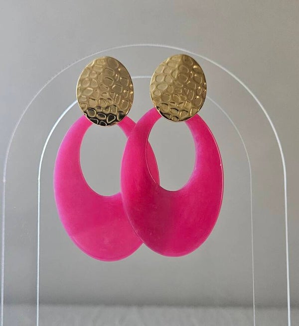 💖 Boucles d'oreilles Fuchsia Chic